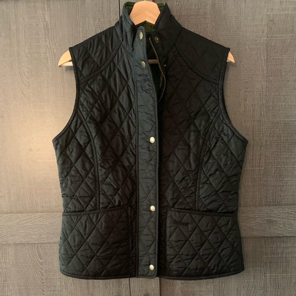 Barbour black vest